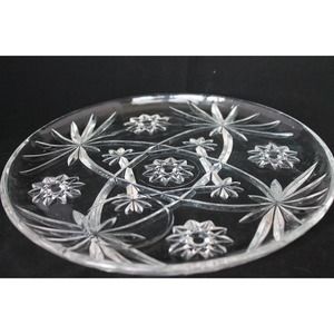Anchor Hocking Prescut Clear Class 10" Snack/Sandwich Plate